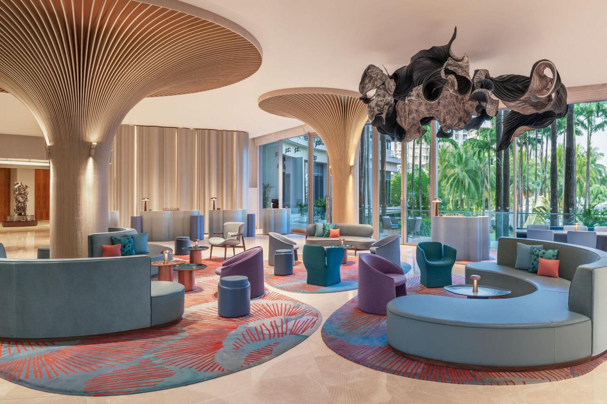 W Singapore - Sentosa Cove Exteriör bild The lobby of the hotel